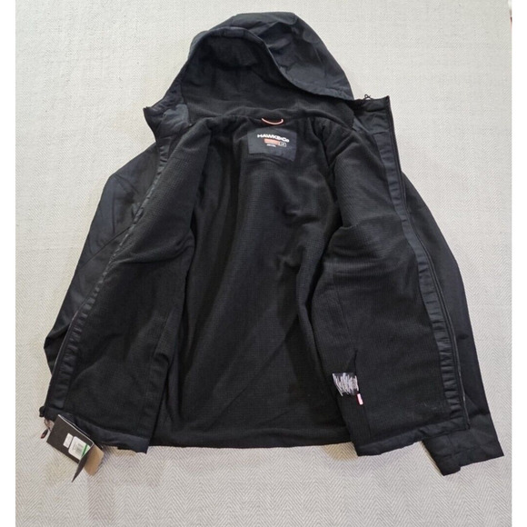 Hawke & Co Performance Black Hoodie Men's Size Large Zip Jacket Fleece Lined NWT - Picture 14 of 16